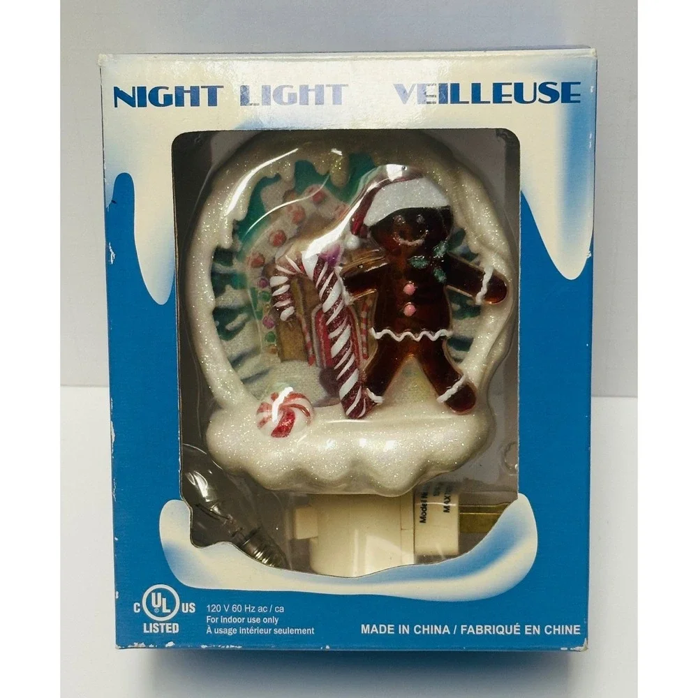 Costco Gingerbread Man Night Light Veilleuse 6